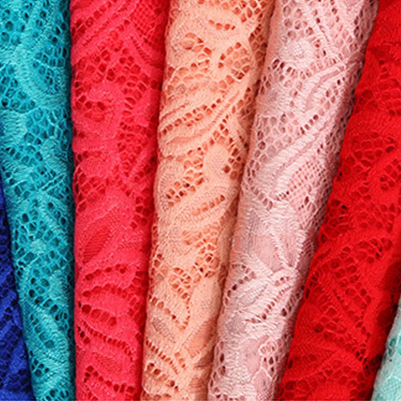 Lace Fabric Women's Nylon Warp Knit for Women's Wear Wholesale Supplie 12